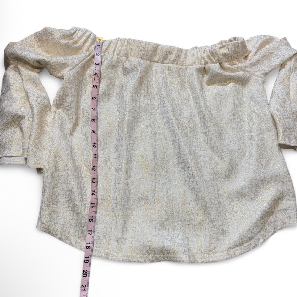 ‎Metallic Off Shoulder Top - Picture 15 of 16